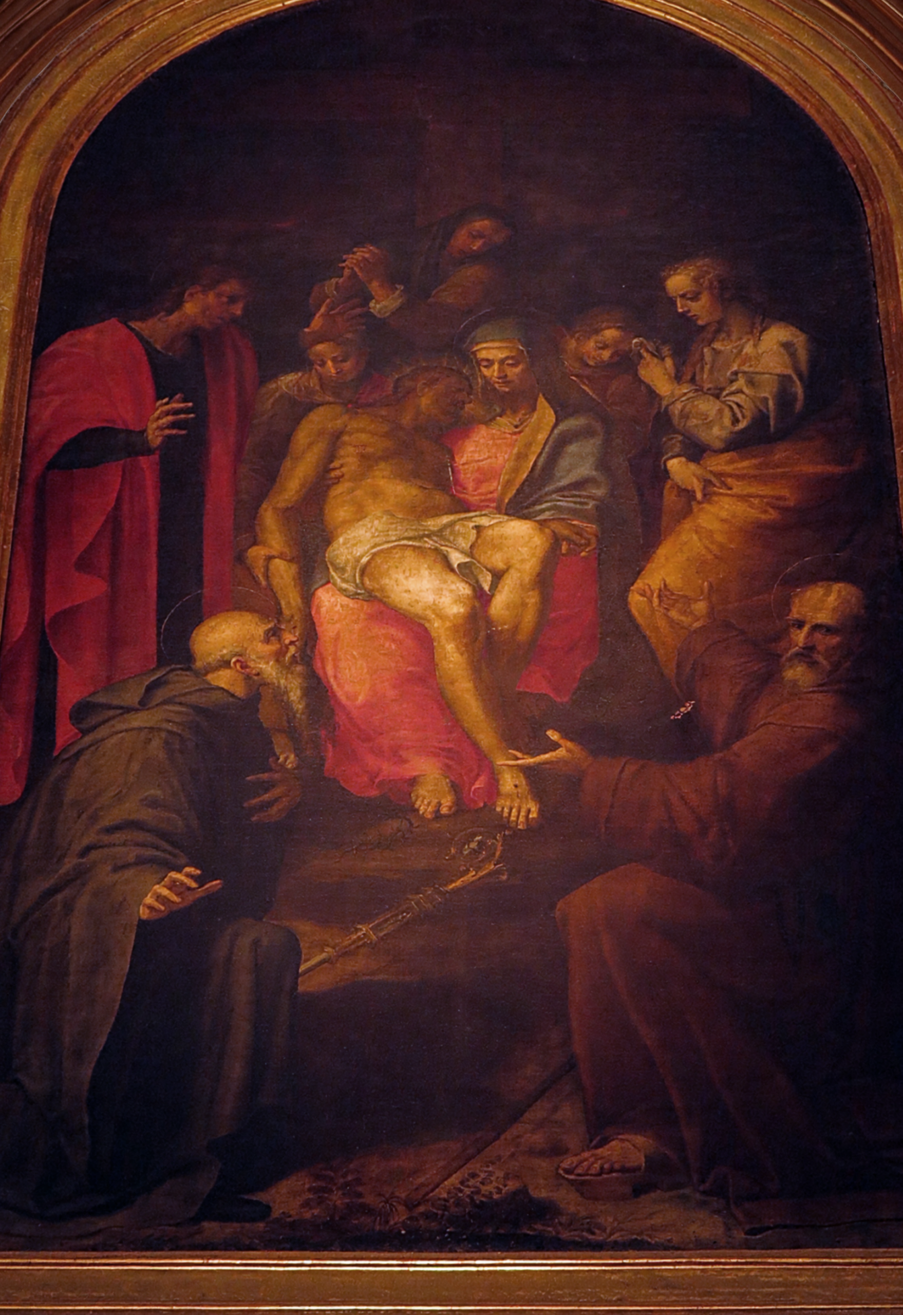 Deposizione di Cristo dalla croce con i santi Benedetto, Francesco di Paola, Giovanni Evangelista e Maria Maddalena
